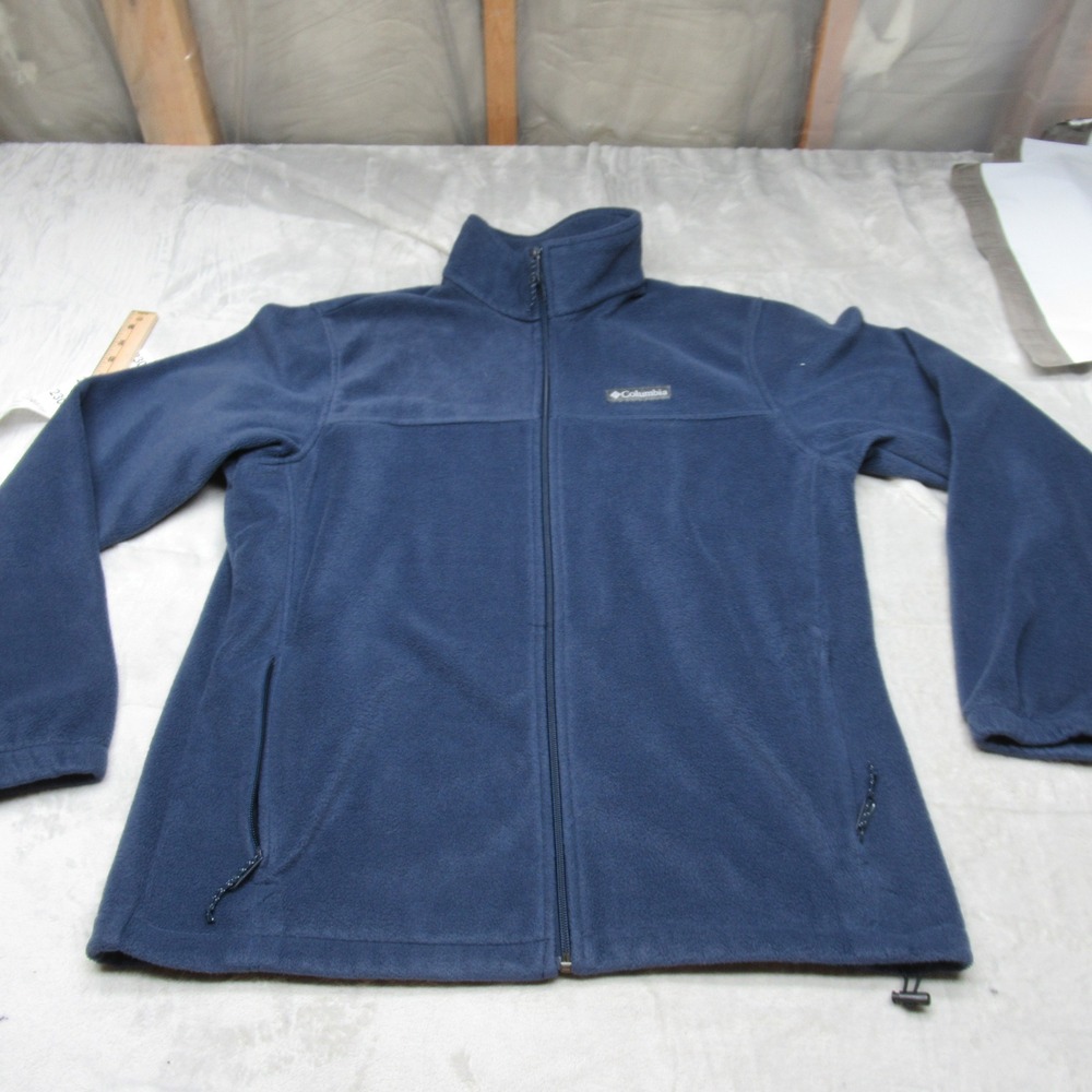 Columbia Jacket Mens Large Blue Steens Mountain 2 Full Zip Fleece SOFT Warm Hike